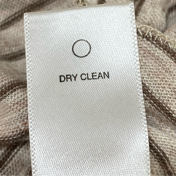 Michael Stars Linen Stripe High Low Top Boho Beachy Slouchy Lightweight Medium - Picture 7 of 8